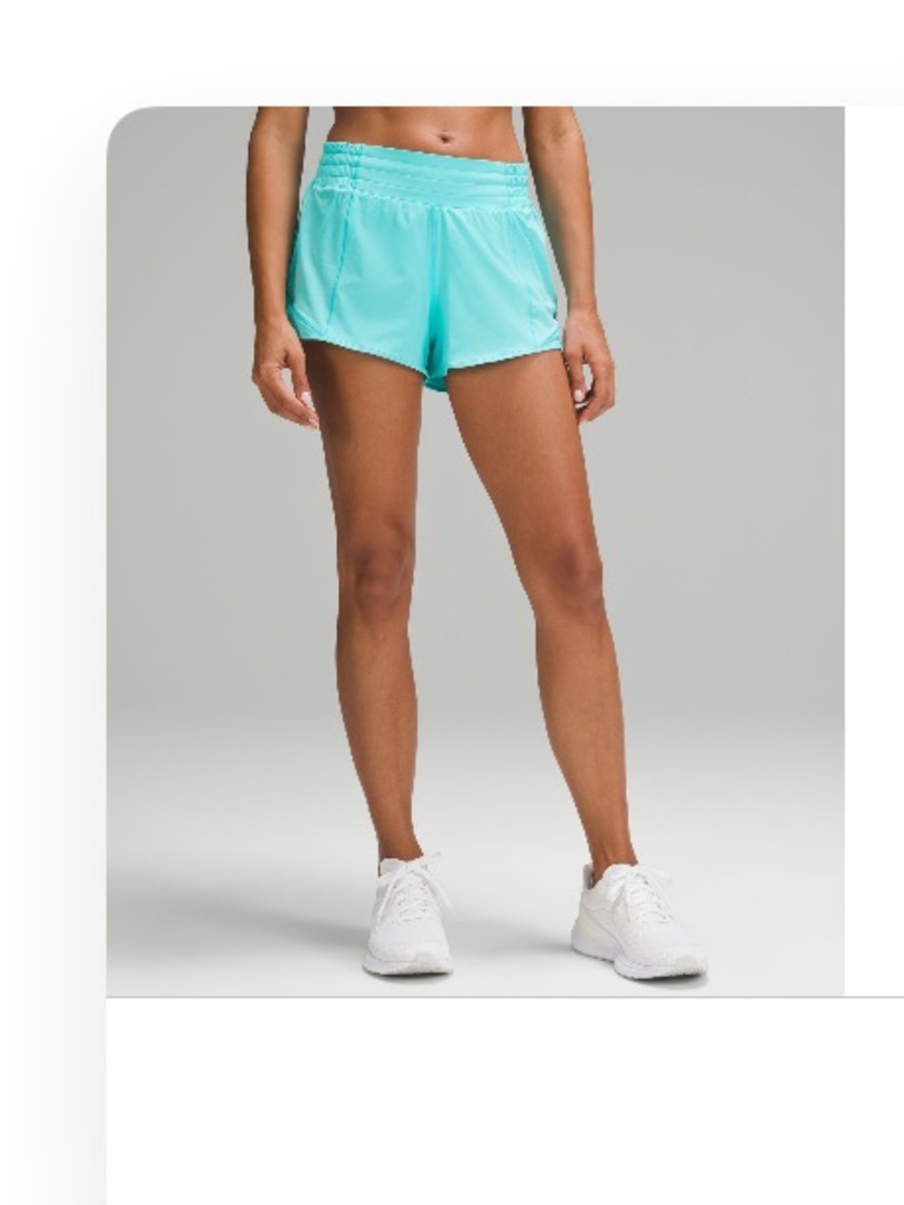 Hotty Hot High-Rise Lined Short 2.5" - Electric Turquoise
